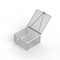 Anysizebasket Light Duty Basket: 6Lx6Wx3H, 304 SS, Hinged Lid with Thumb Clasp, No Handles, Mesh: 4 x .032 FLB-060060030-L04S - alternate 1